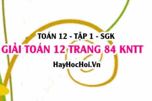 Giải Toán 12 trang 84 tập 1 Kết nối tri thức